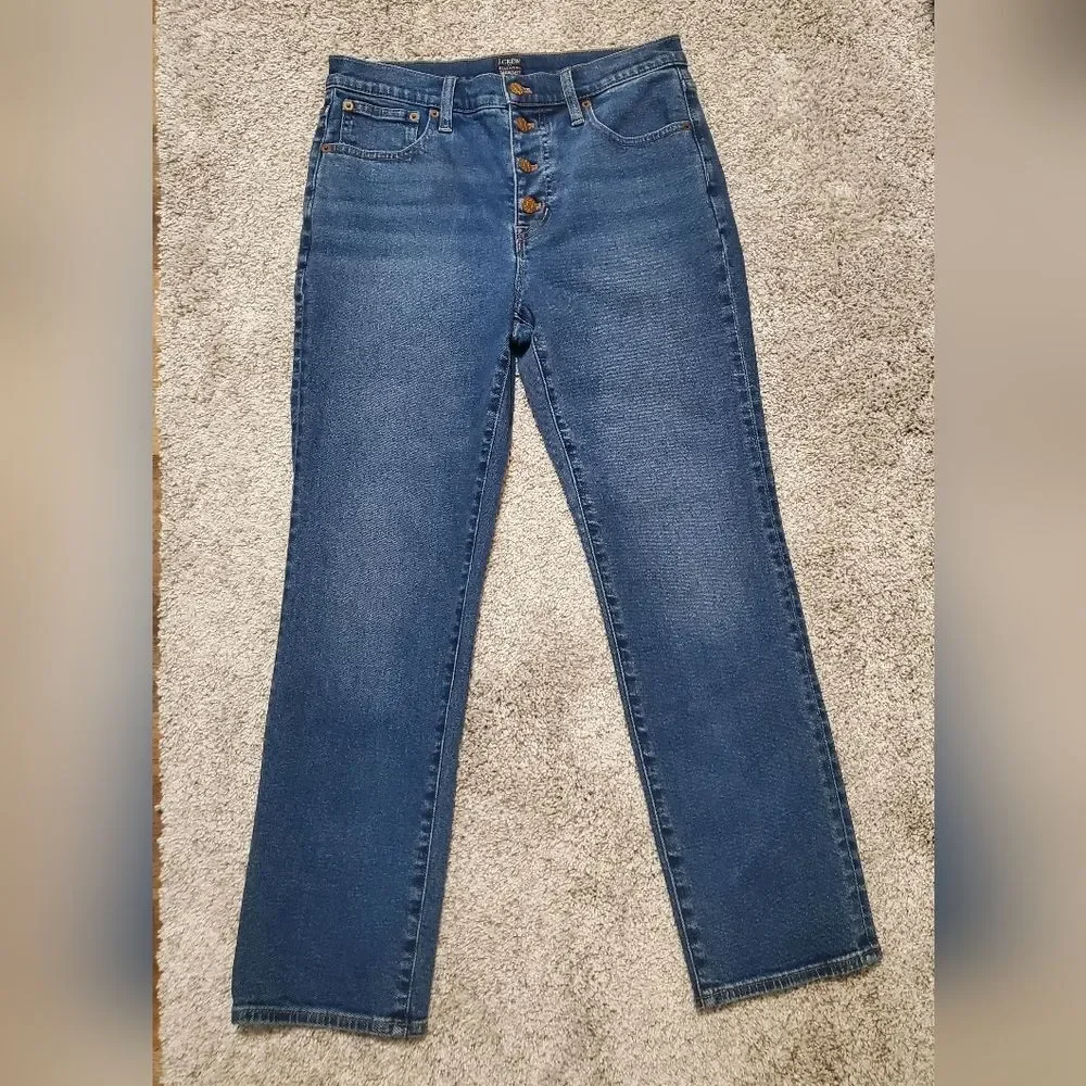 J. Crew Essential Straight Jeans In All-Day Stretch